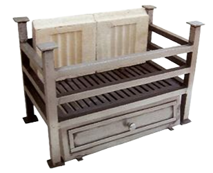 AT032/P Modern Firebasket