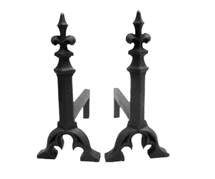 FB100 Small Gothic Firedogs