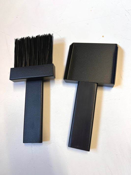 Small Magnetised Ashpan & Brush Set - Matt Black