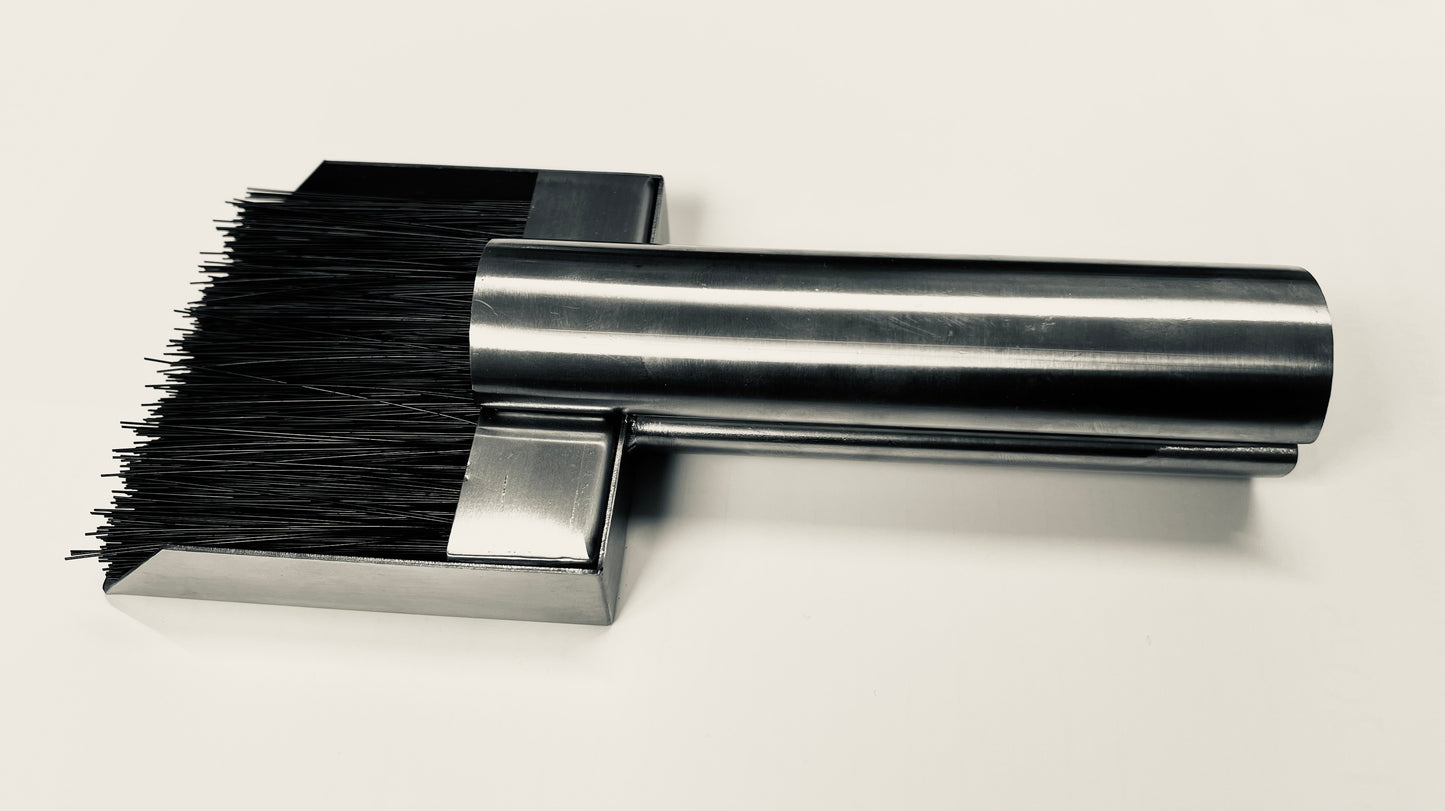 Small Magnetised Ashpan & Brush Set - Stainless Steel