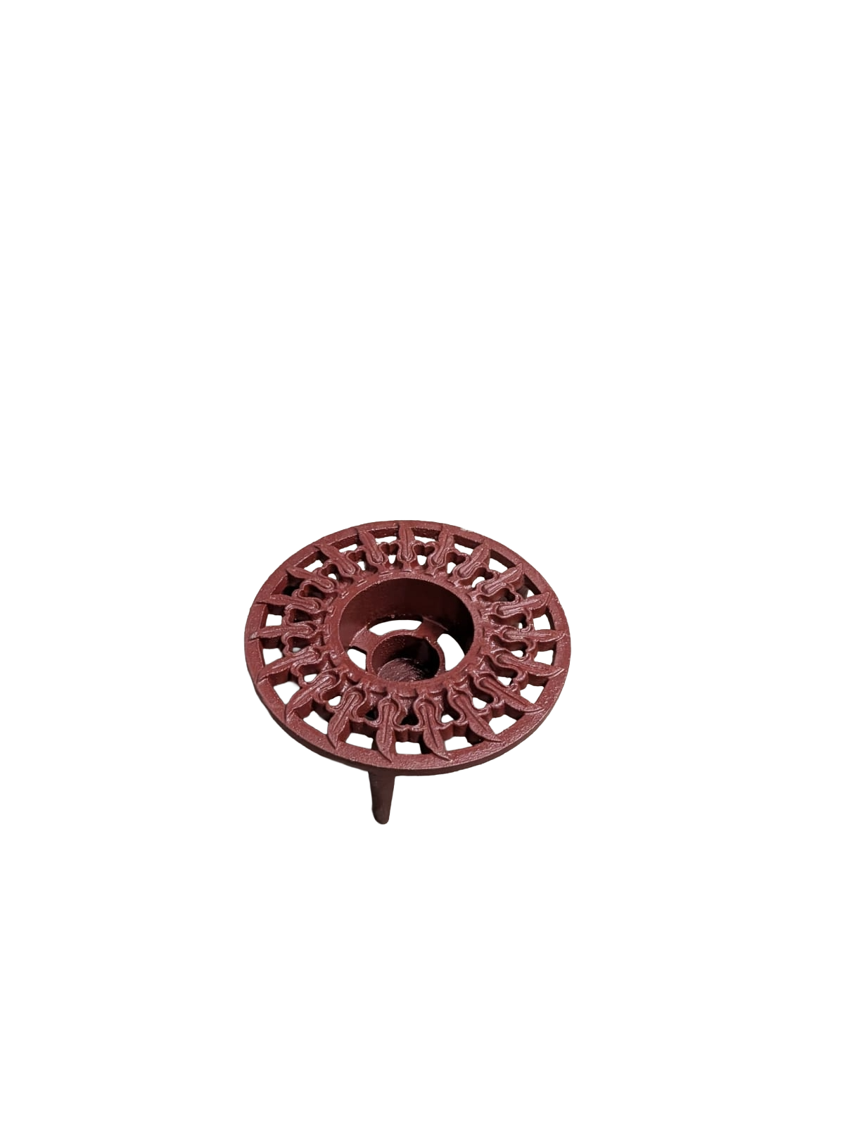 Red Pot Stand Wood Burning Stove