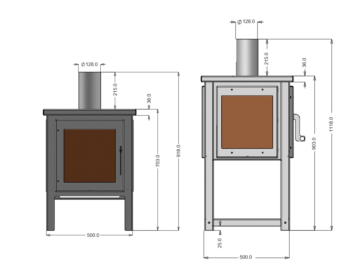 Garden Stove made from Corten Steel