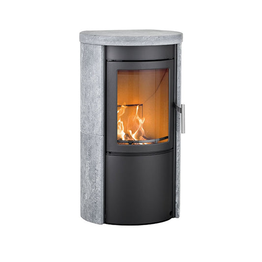 Heta Scan-line 500 Wood Burning Stove - black-4 / No