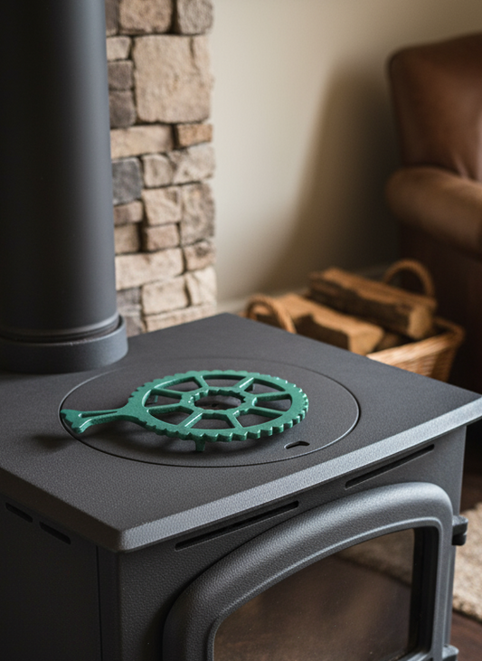 Green Trivet Wood Burning Stove