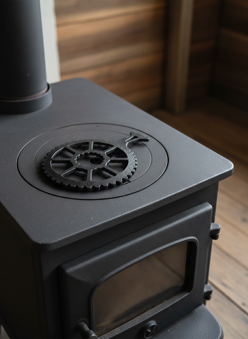 Black Trivet Wood Burning Stove