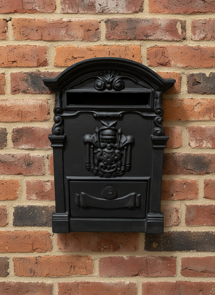 Cast Iron Wall-Mounted Post Box