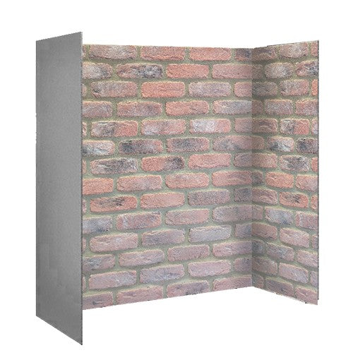Reclaimed Rustic Brick Chamber Set Hearth - Brick Bond
