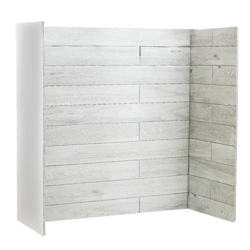 Traverk Light White Wood Effect Slate Chamber Set Hearth