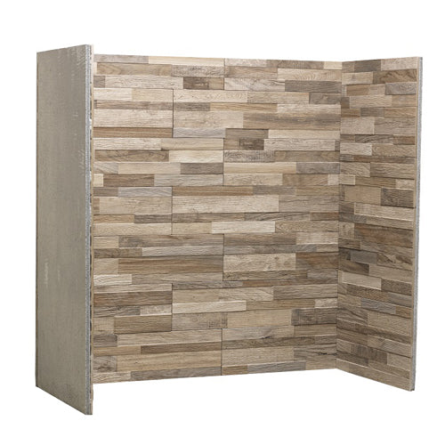 Wallart Taupe Chamber Set Hearth
