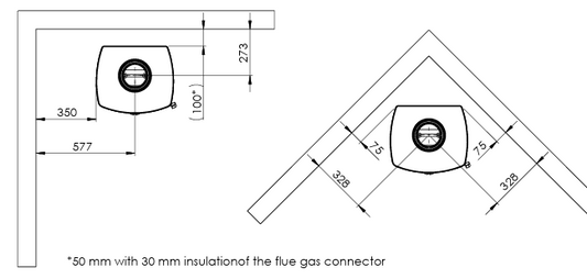 Heta Icon-line Eclipse Complete Soapstone (4.9kW) Wood Burning Stove