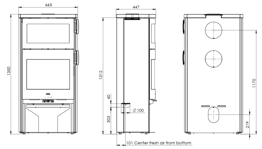 Heta Icon-line Eclipse XL B (7.1kW) Hearth