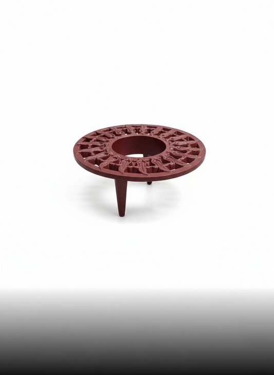 Red Pot Stand Wood Burning Stove