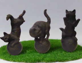 20 x 15 x 31 cm Cast Iron Playful Kittens