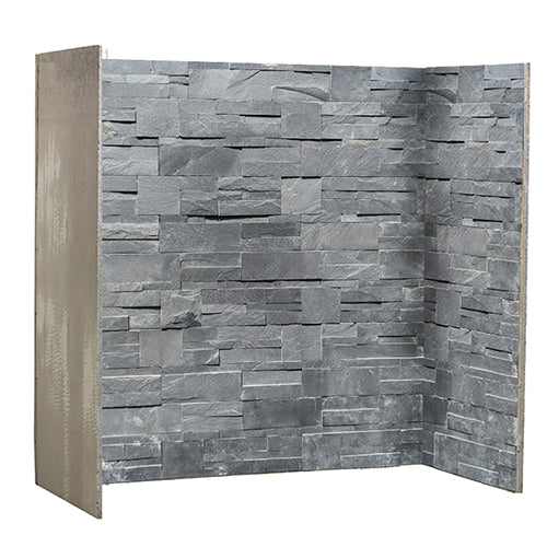 Black Block Slate Chamber Set Hearth