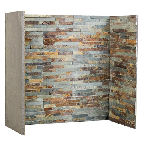Rustic Multi Split Face Slate Chamber Set Hearth