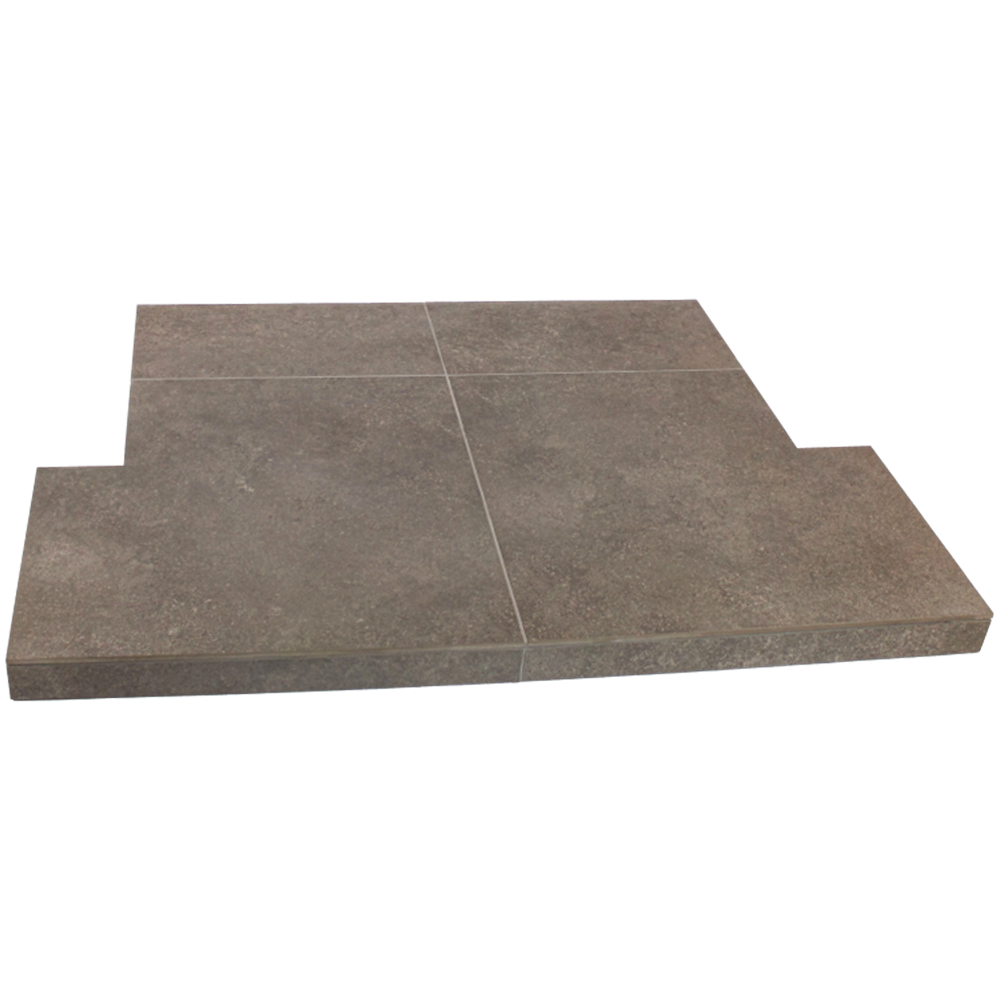 Eco Concrete Grigio Tiled Hearth