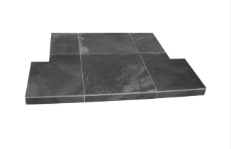 Primitive Anthracite Tiled Hearth - 1200mm x 381mm & 950mm x 450mm T-Shape