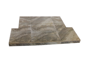 Primitive Grey (olive) Tiled Hearth - 1200mm x 381mm & 950mm x 450mm T-Shape