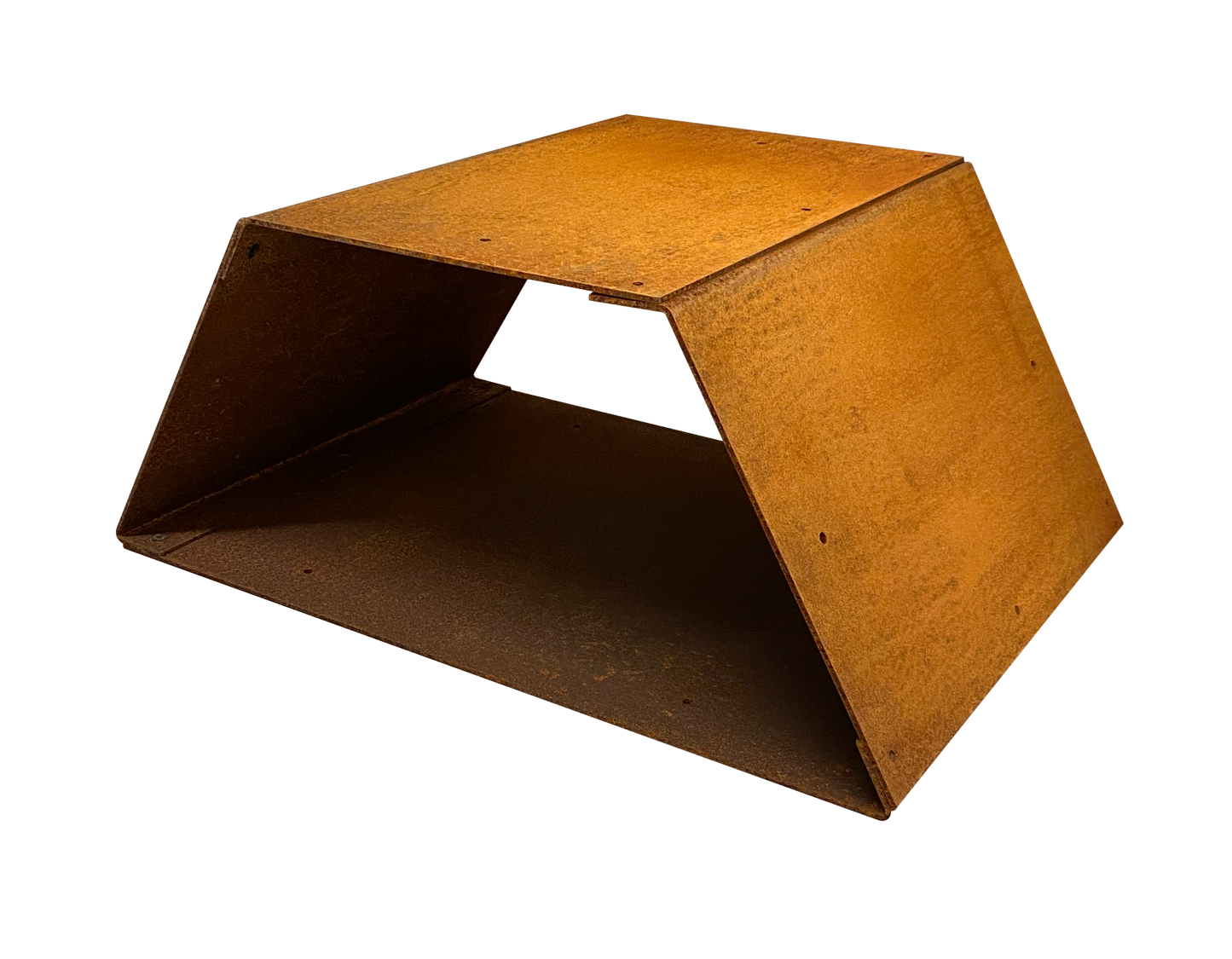 Trapezoidal and Hexagon Wood Storage in Corten Steel