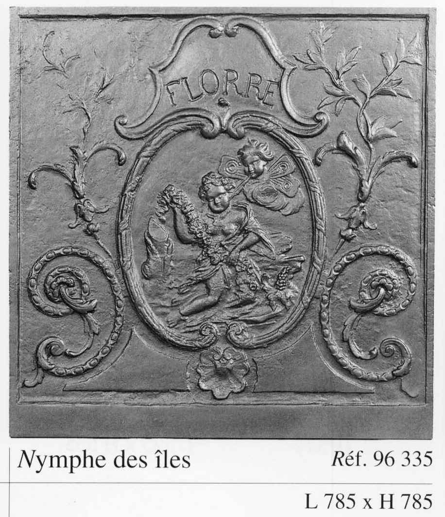 FFB0335 Island Nymph Cast Iron Fireback