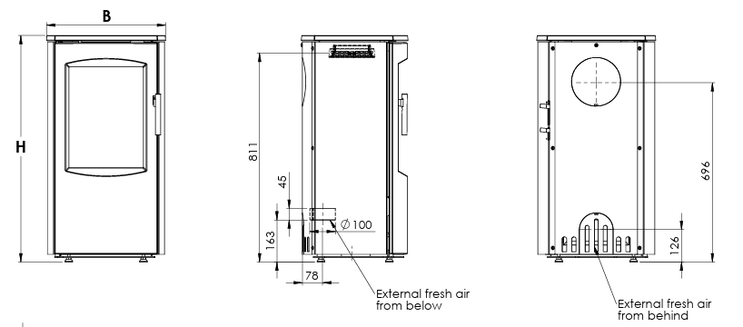 Heta Scan-Line 7B Soapstone Top