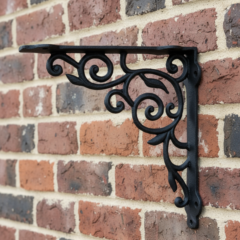 BR086 22cm x 22cm Cast Iron Bracket
