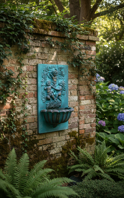 Cast Iron 3 Cherubs Fountain