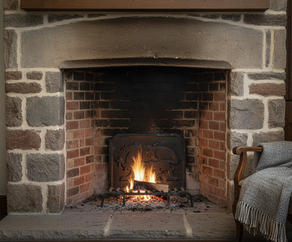 FB009 Welsh Dragon Cast Iron Fireback