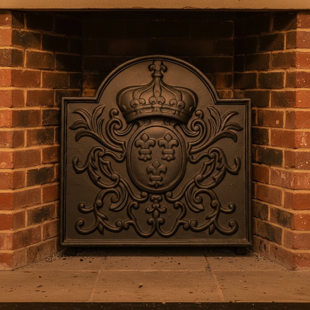 FB040 Crown Cast Iron Fireback