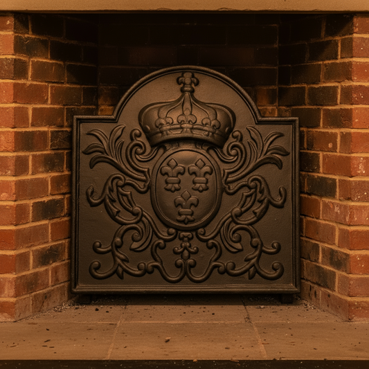 FB040 Crown Cast Iron Fireback