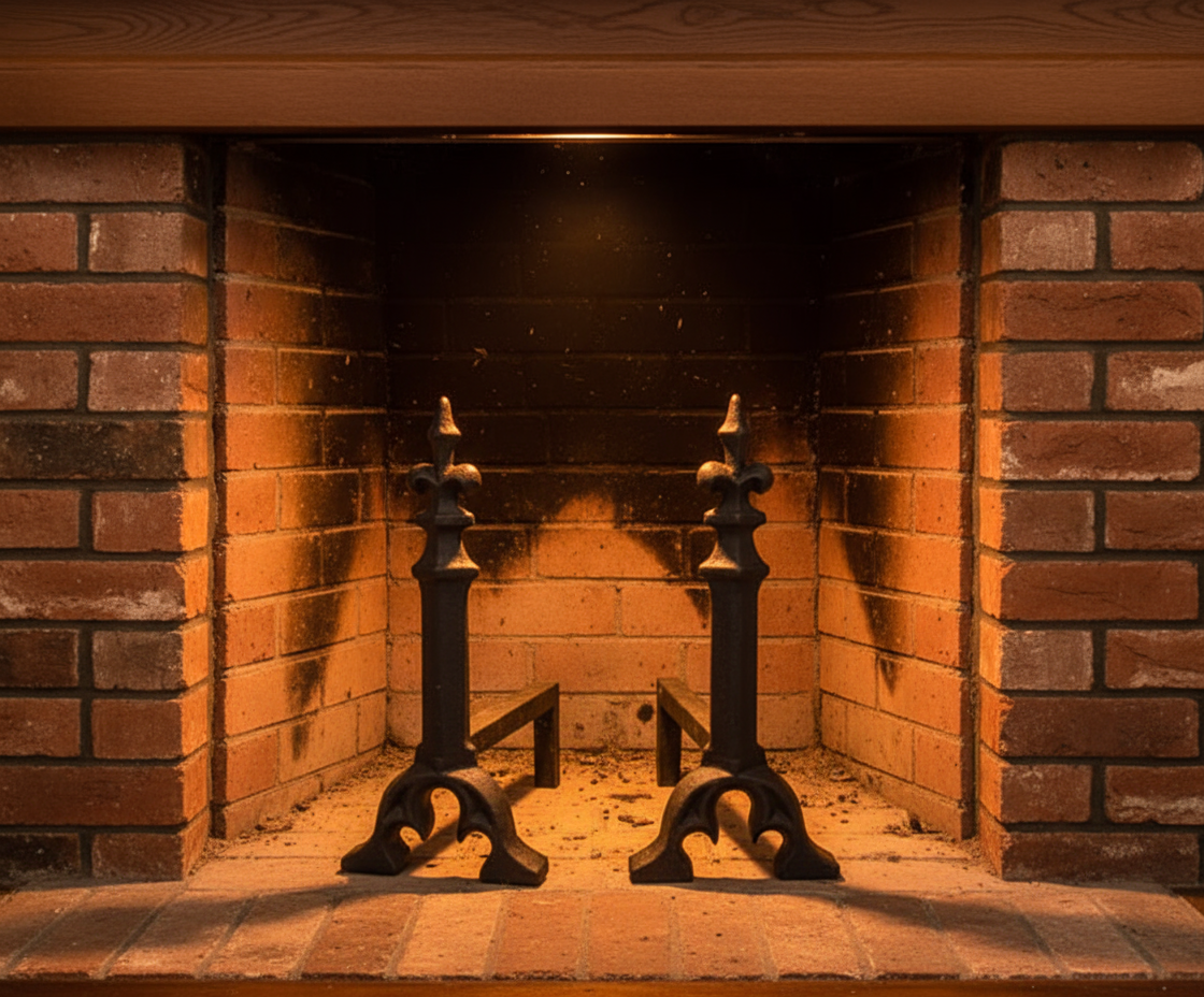 FB100 Small Gothic Firedogs