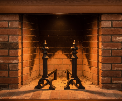 FB100 Small Gothic Firedogs