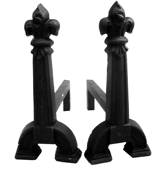 FB103 Large French firedogs