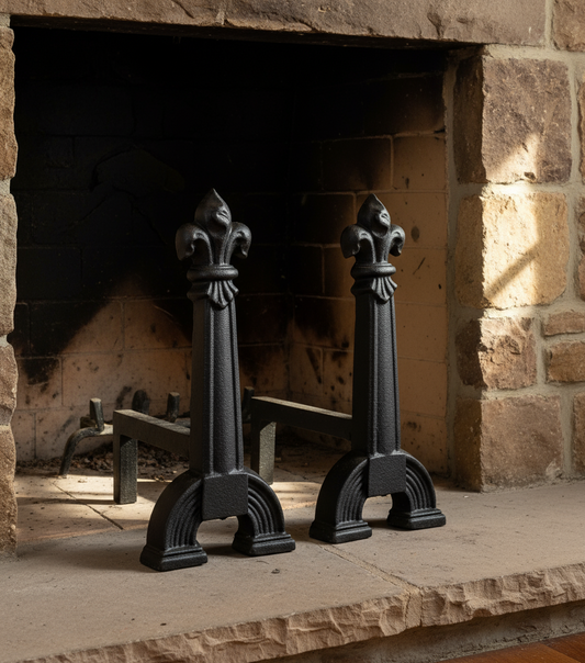 FB103 Large French firedogs