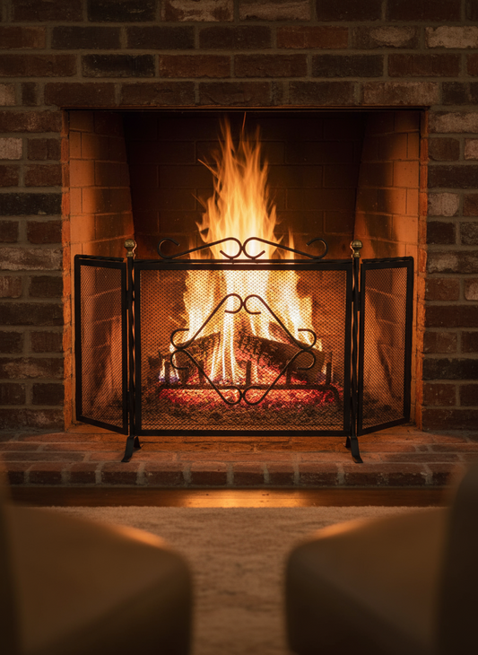 20" x 21" Plain Folding Firescreen