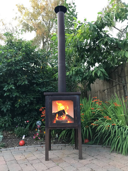 Garden Stove made from Corten Steel