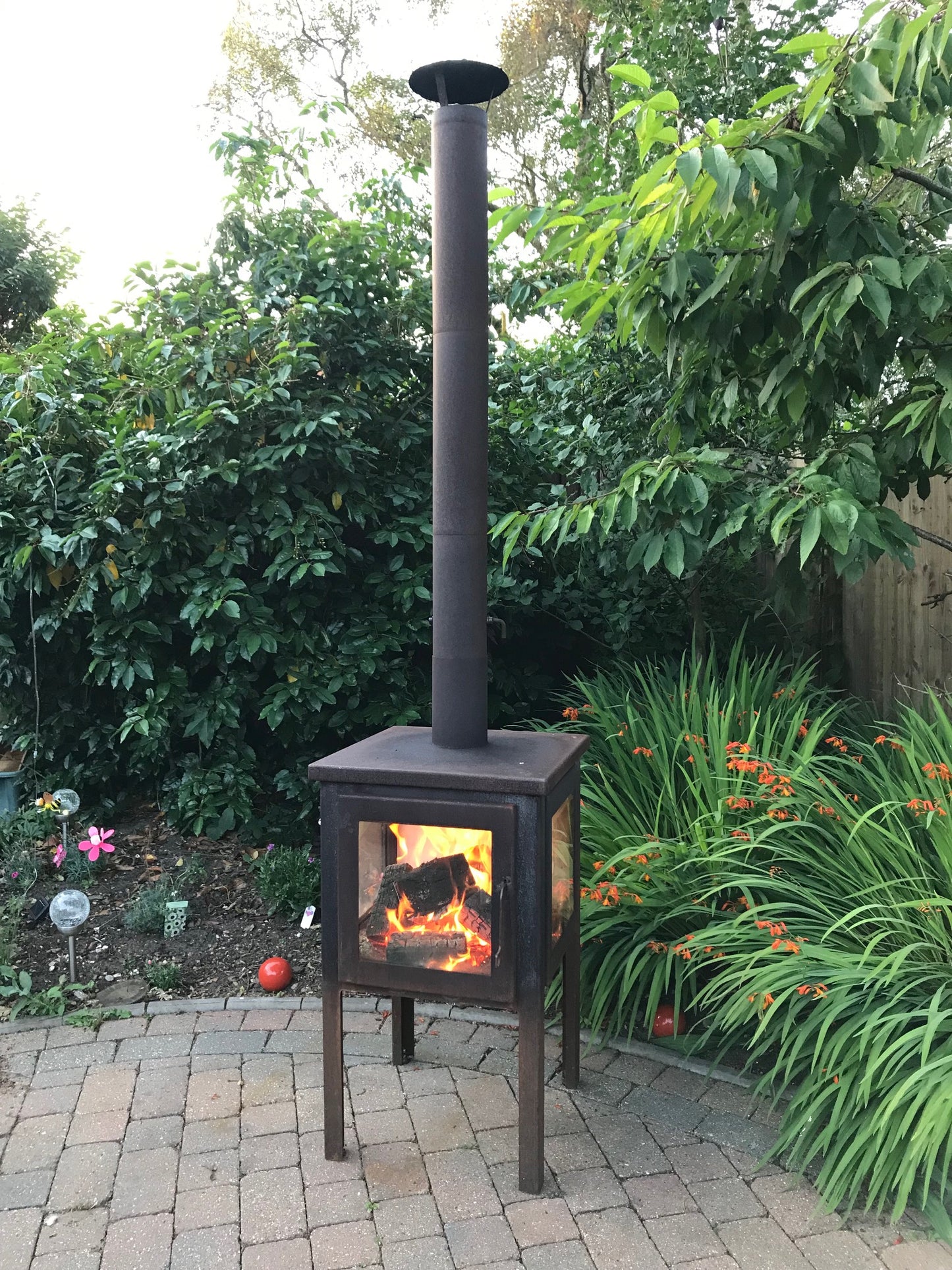 Garden Stove made from Corten Steel