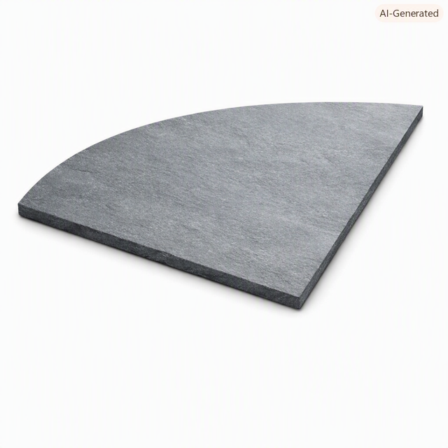 Honed Slate Quadrant Hearth