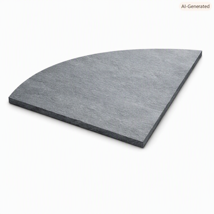 Honed Slate Quadrant Hearth