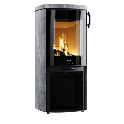 Heta Icon-line Moderna Complete Soapstone (6.2kW) Wood Burning Stove - Yes