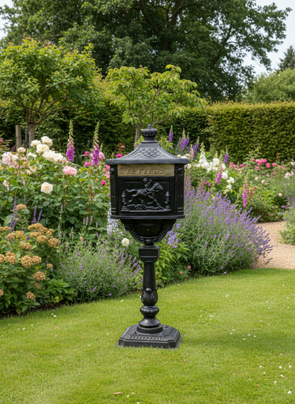 Cast Iron Pedestal Post Box