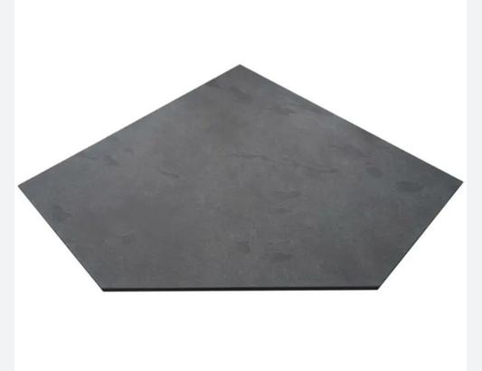 Honed Slate Pentagon Hearth