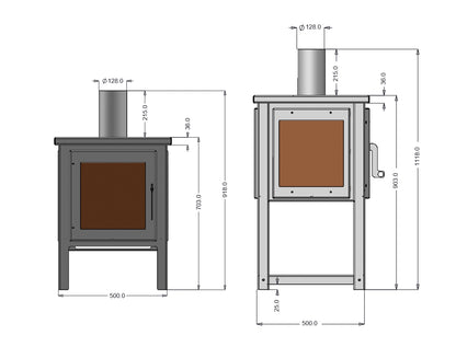 Garden Stove made from Corten Steel