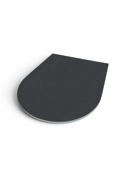 Premium Italian Honed D Shaped Slate Hearth ideal for a contemporary stove