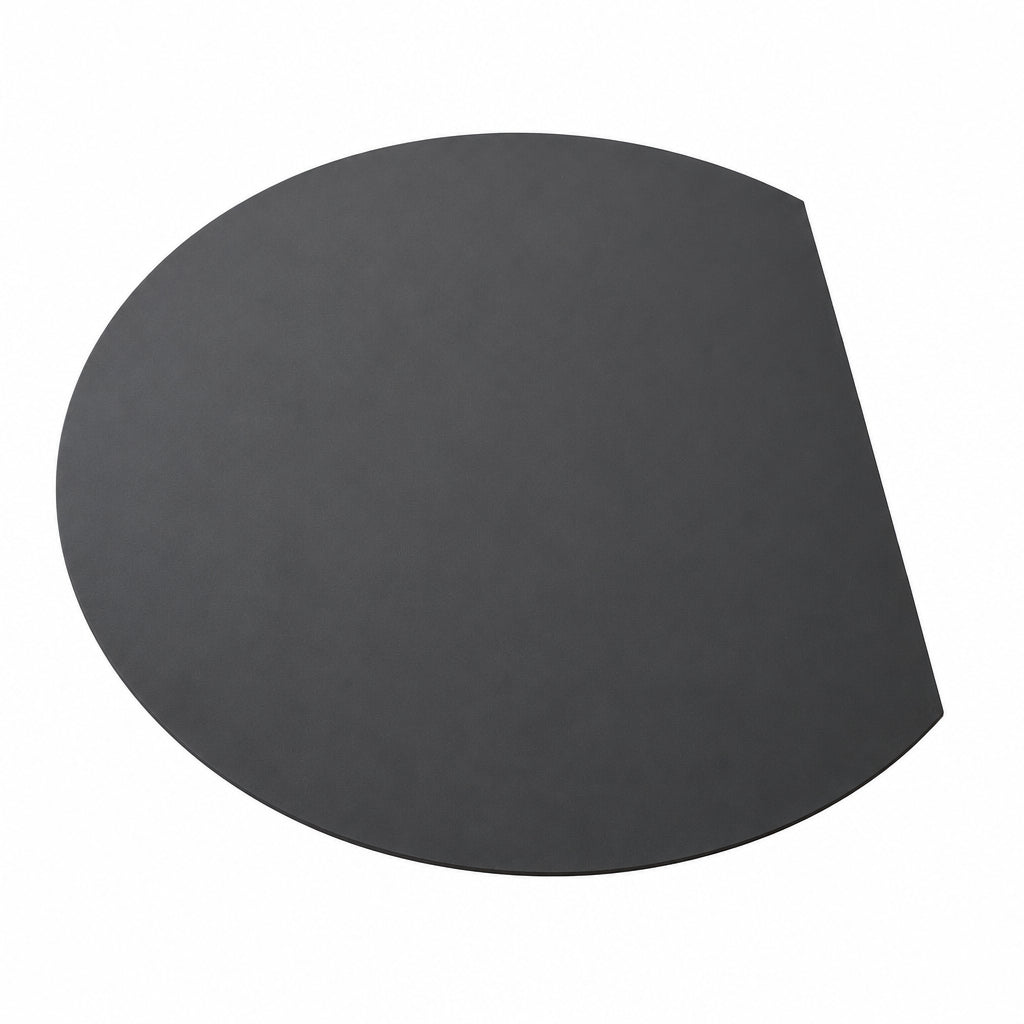 Premium Italian Honed Slate Circular Truncated Hearth ideal for a contemporary stove to be placed onto