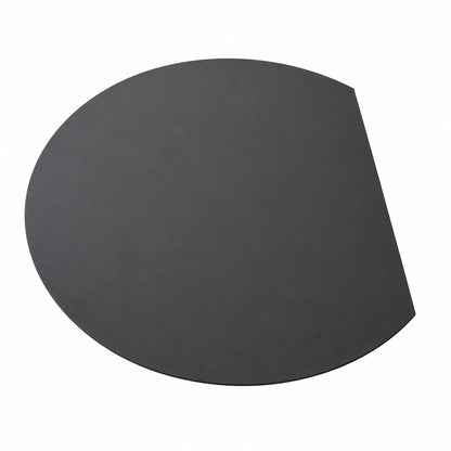 Premium Italian Honed Slate Circular Truncated Hearth ideal for a contemporary stove to be placed onto