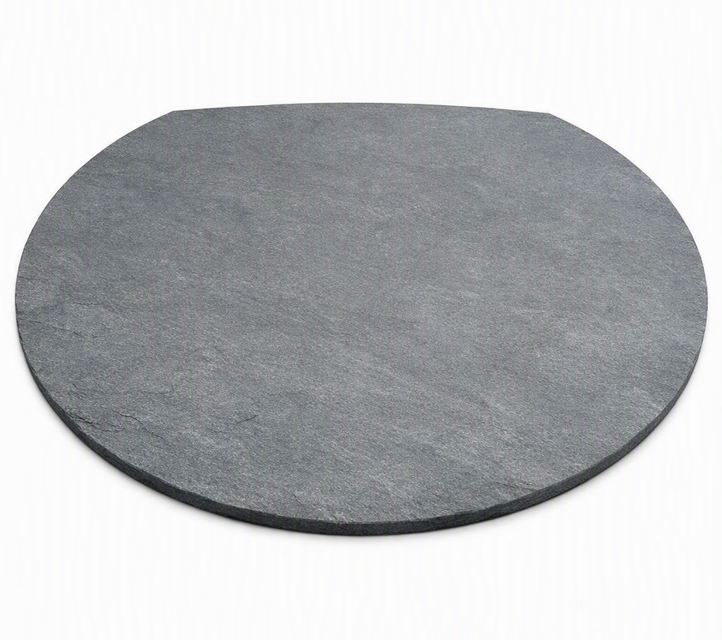 Honed Slate Circular Truncated Hearth
