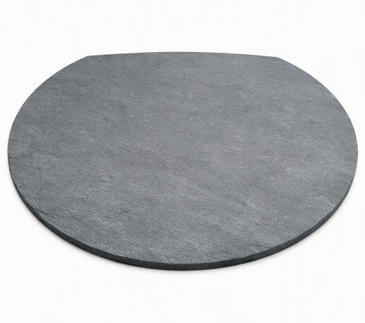 Honed Slate Circular Truncated Hearth