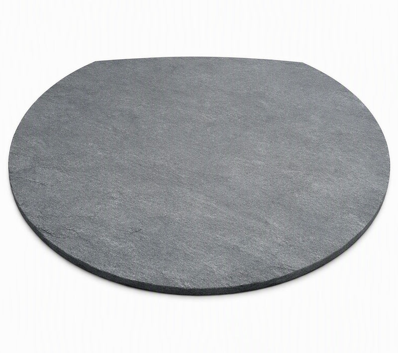 Honed Slate Circular Truncated Hearth