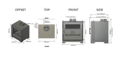 Thea 5S 5kW woodburning stove